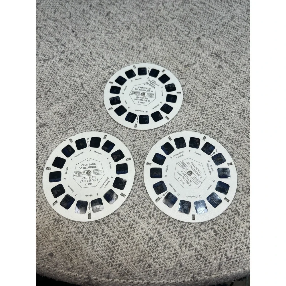 Sawyer's View Master Reel #C 350 Chateaux Kastelen Castles Belgium circa 1960s